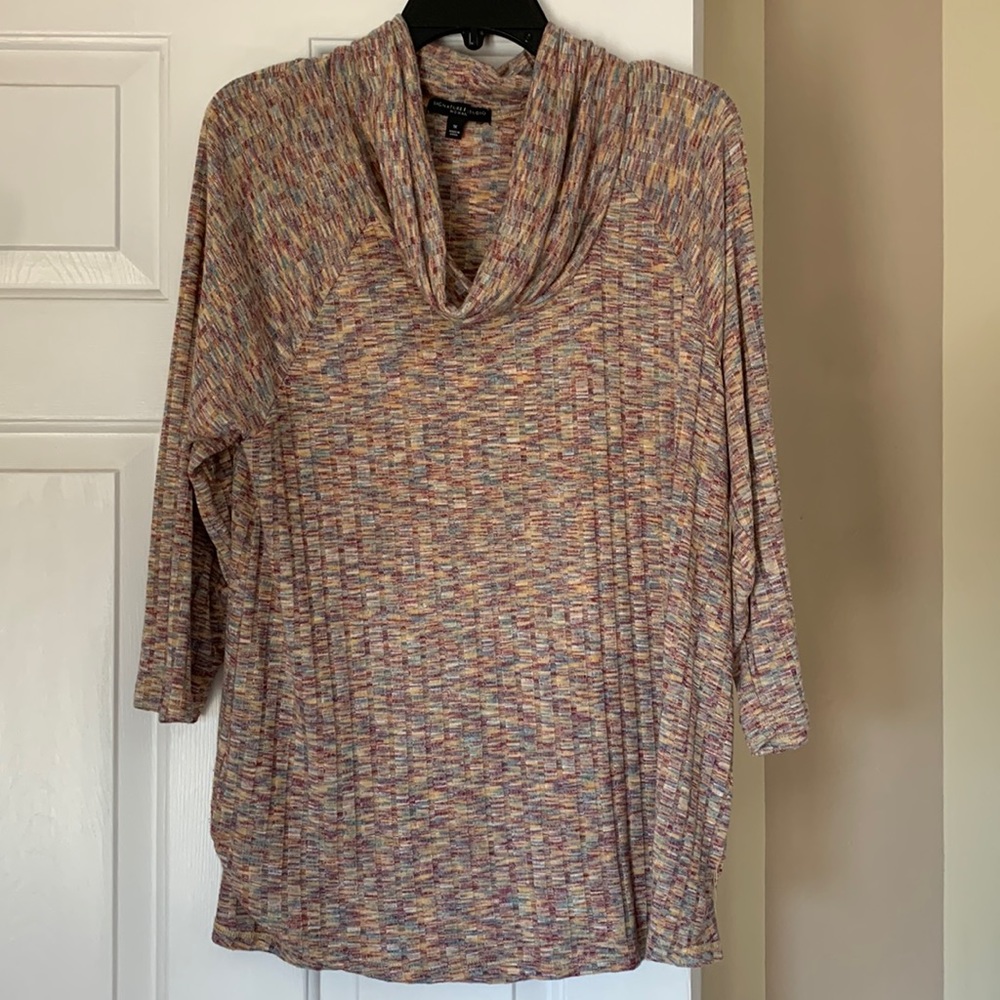 Cowl neck pull over